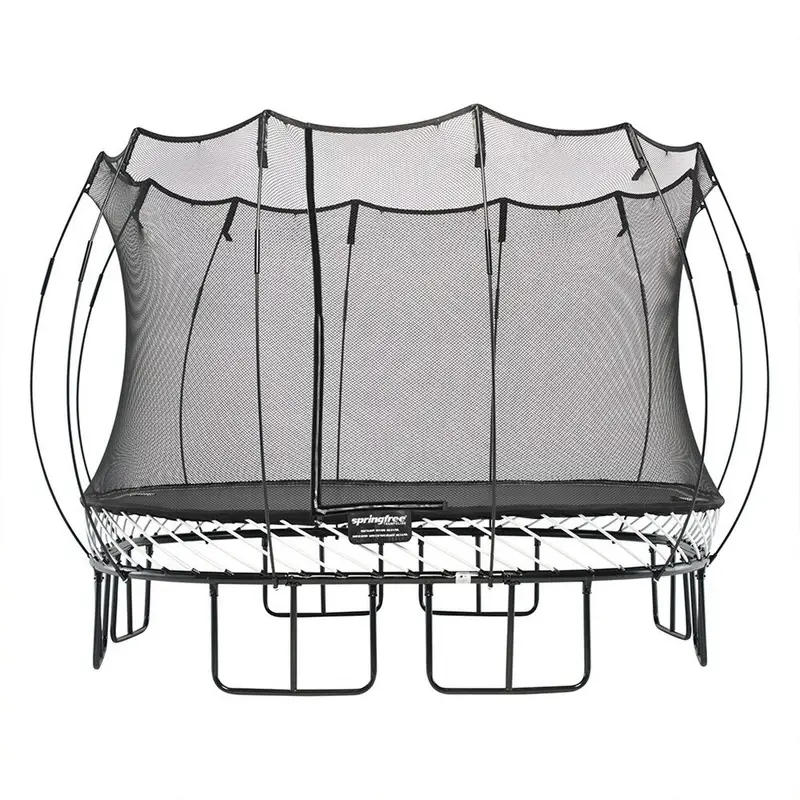 Springfree Kids 11 ft. Outdoor Large Square Trampoline with Enclosure